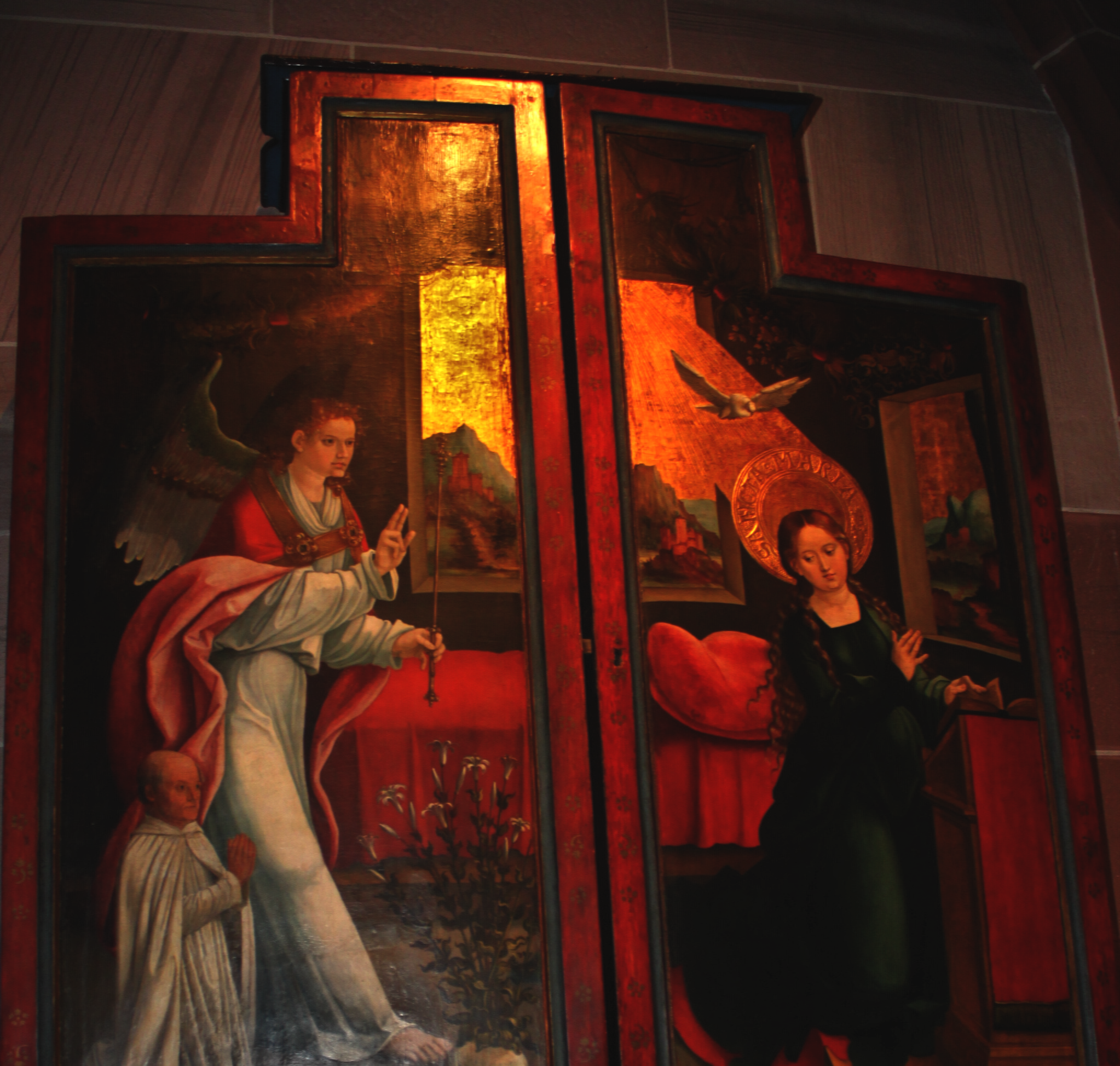 Verk�ndigungsszene 
aus Lautenbach
Photo: Paul Singler 